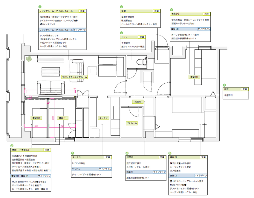 マイデザイン専任デザイナーのリフォームプラン