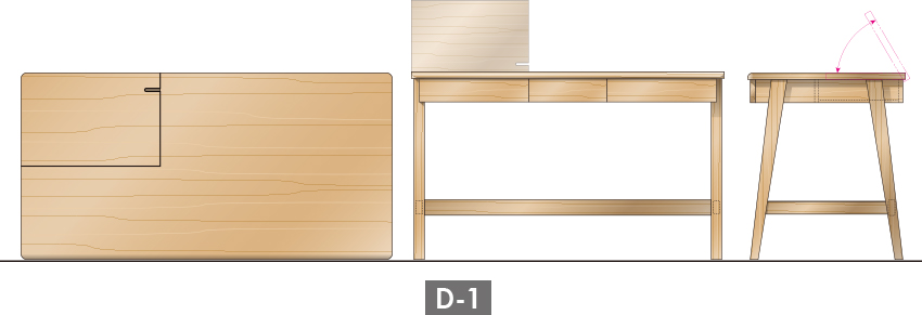 ノートブック・デスク（Notebook Desk）〈デスクD-1〉